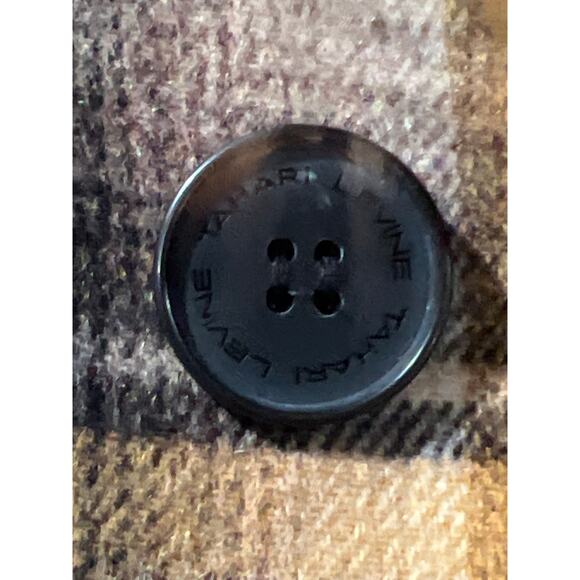 Tahari Arthur S. Levine Wool-Blend Plaid Cape Coat – Size 10. Sale!! - Picture 12 of 15